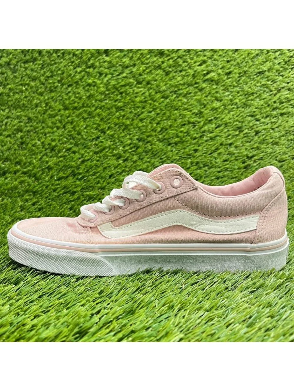 Vans Ward Low Sepia Rose Pink Womens Size 6.5 Athletic Skateboard Shoes Sneakers